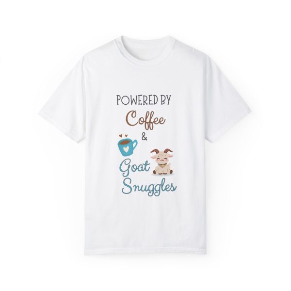 Coffee & Goat Snuggles Unisex T-shirt - Animal Sanctuary Nonprofit Support