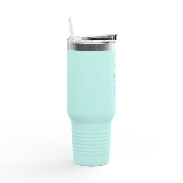Insulated Travel Mug - Powered by Coffee & Goat Snuggles - Image 18