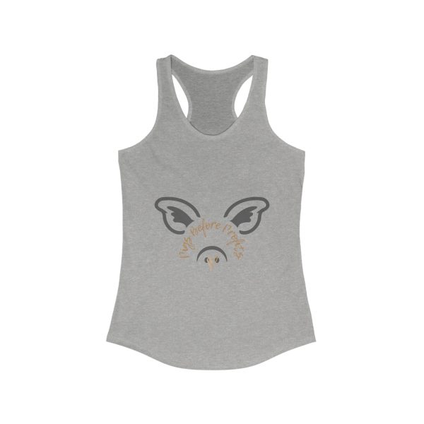 Tank Top Women's Pigs Before Profits Racerback - Image 5