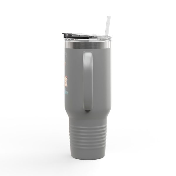 Insulated Travel Mug - Powered by Coffee & Goat Snuggles - Image 16