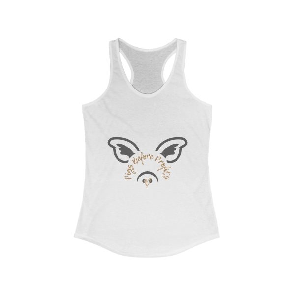 Tank Top Women's Pigs Before Profits Racerback
