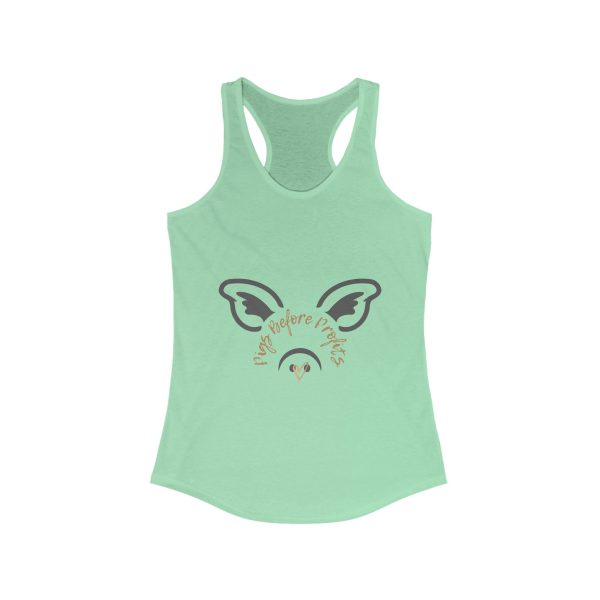 Tank Top Women's Pigs Before Profits Racerback - Image 9
