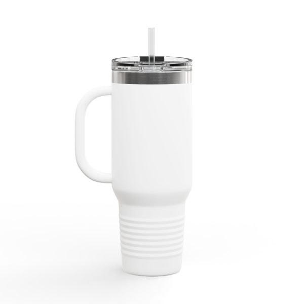 Insulated Travel Mug - Powered by Coffee & Goat Snuggles - Image 4