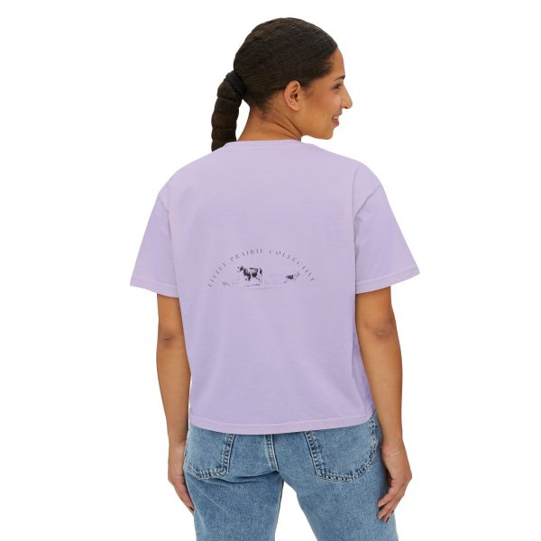 Graphic Crop Top - Women's Boxy Tee 'Pigs Over Profits' Supporting Animal Sanctuary - Image 22