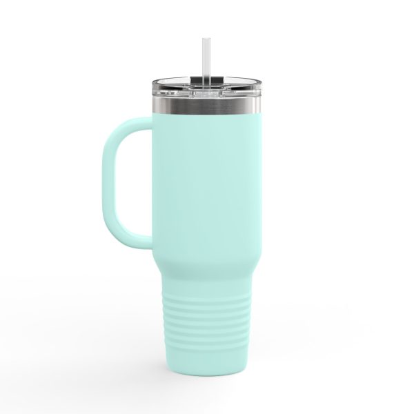 Insulated Travel Mug - Powered by Coffee & Goat Snuggles - Image 21