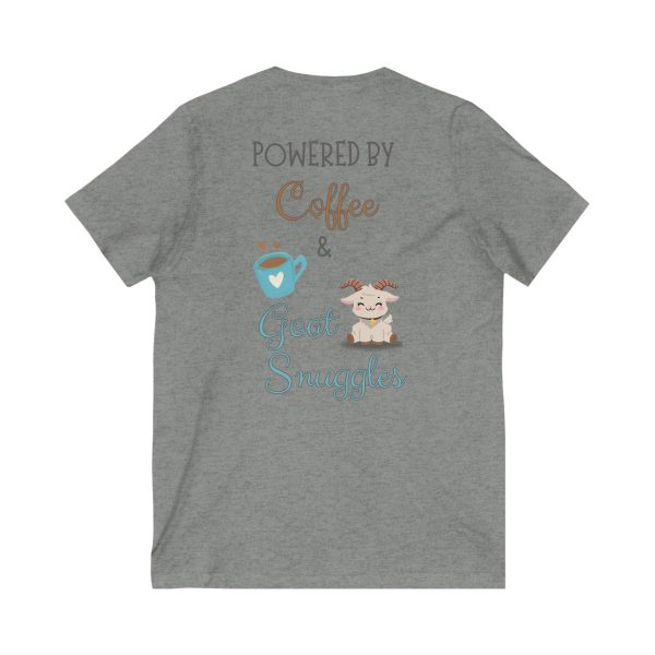 Coffee & Goat Snuggles V-Neck Tee - Image 6