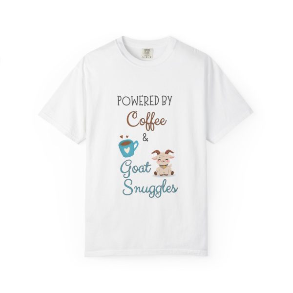 Coffee & Goat Snuggles Unisex T-shirt - Animal Sanctuary Nonprofit Support