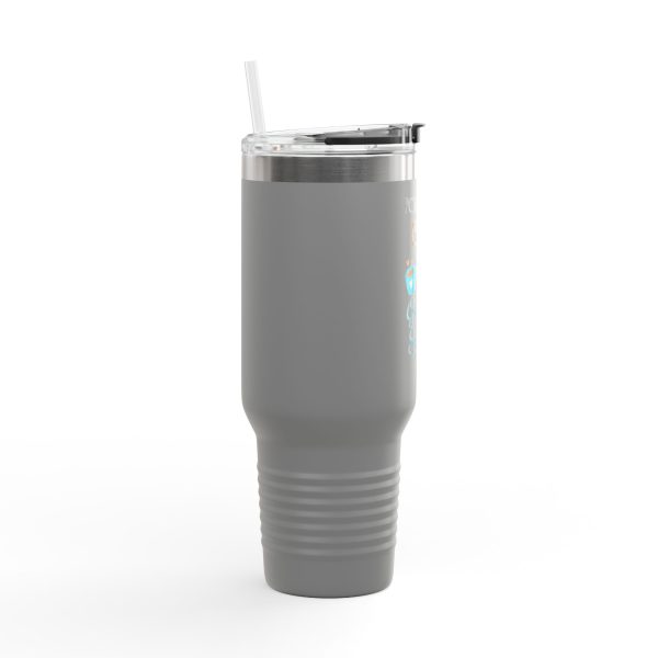 Insulated Travel Mug - Powered by Coffee & Goat Snuggles - Image 14
