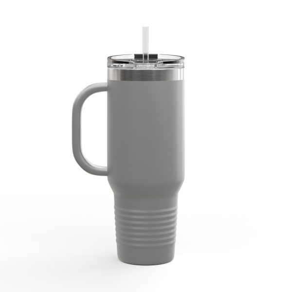 Insulated Travel Mug - Powered by Coffee & Goat Snuggles - Image 17