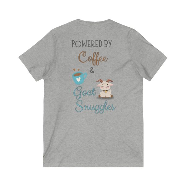 Coffee & Goat Snuggles V-Neck Tee - Image 8