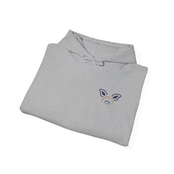 Hooded Sweatshirt with Pigs before Profits Design - Cozy Unisex - Image 12