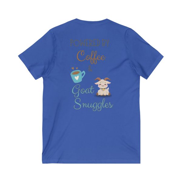Coffee & Goat Snuggles V-Neck Tee - Image 10